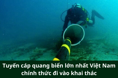 Tuyến cáp quang biển lớn nhất Việt Nam chính thức đi vào khai thác